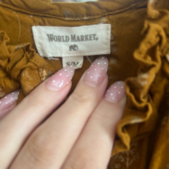 Cost Plus World Market Golden Brown Maxi Dress - Picture 5 of 6